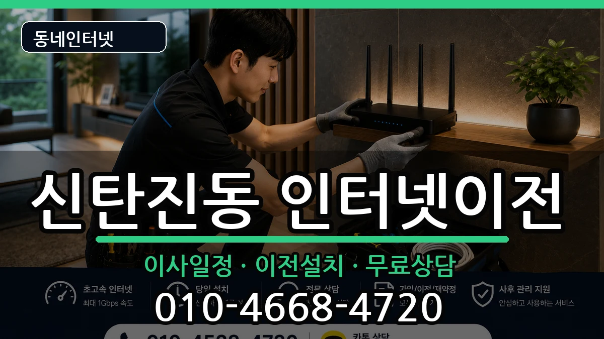 대전광역시대덕구신탄진동  인터넷이전 절차형