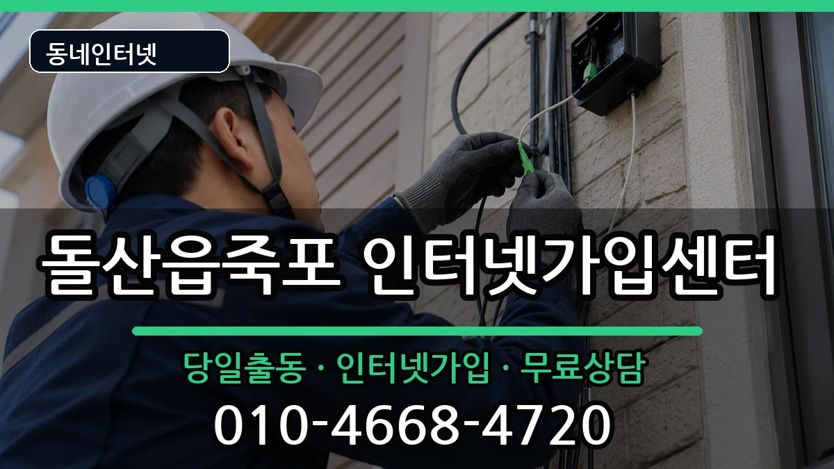전라남도여수시돌산읍죽포  인터넷설치 사례형