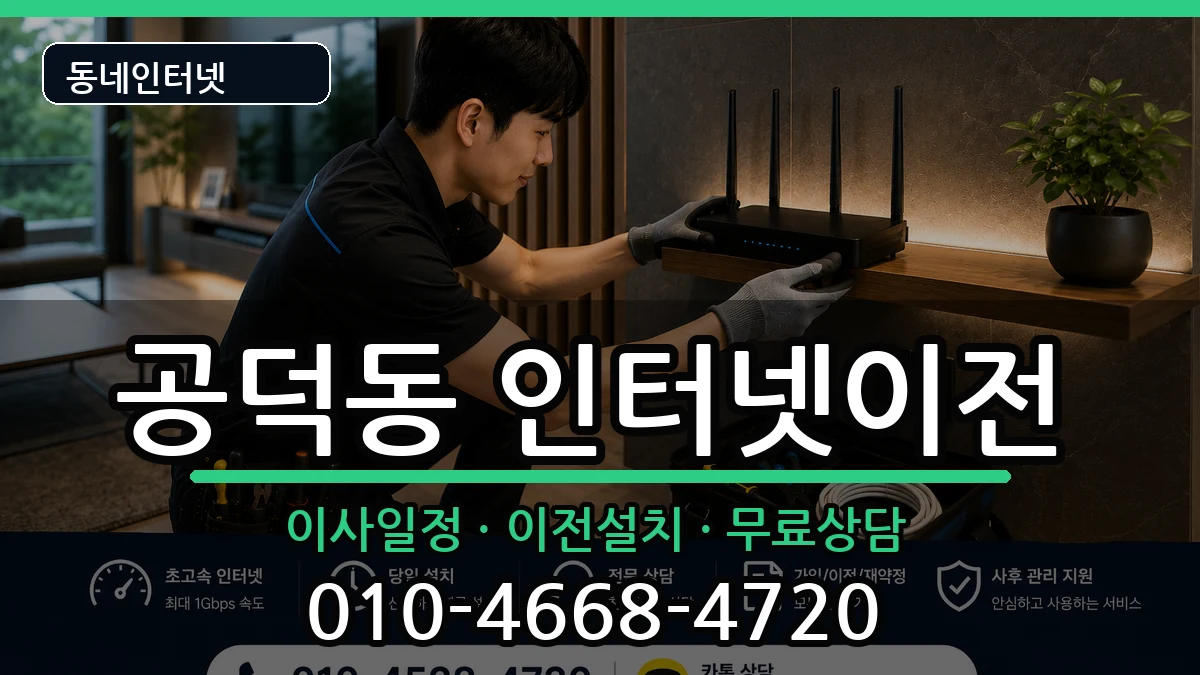 서울특별시마포구공덕동 기업인터넷 인터넷 설치 안내 이미지 2