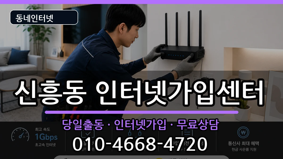 인천광역시중구신흥동  인터넷설치 비용형