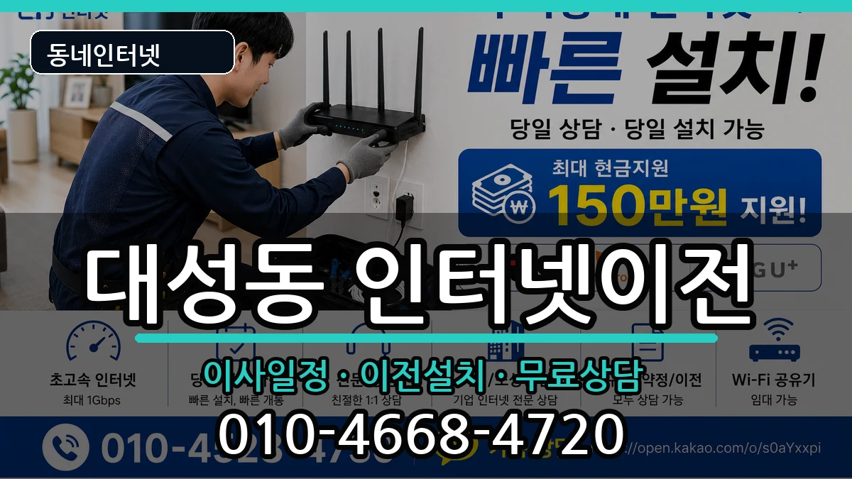 전라남도목포시대성동 인터넷이전 인터넷 설치 안내 이미지 2