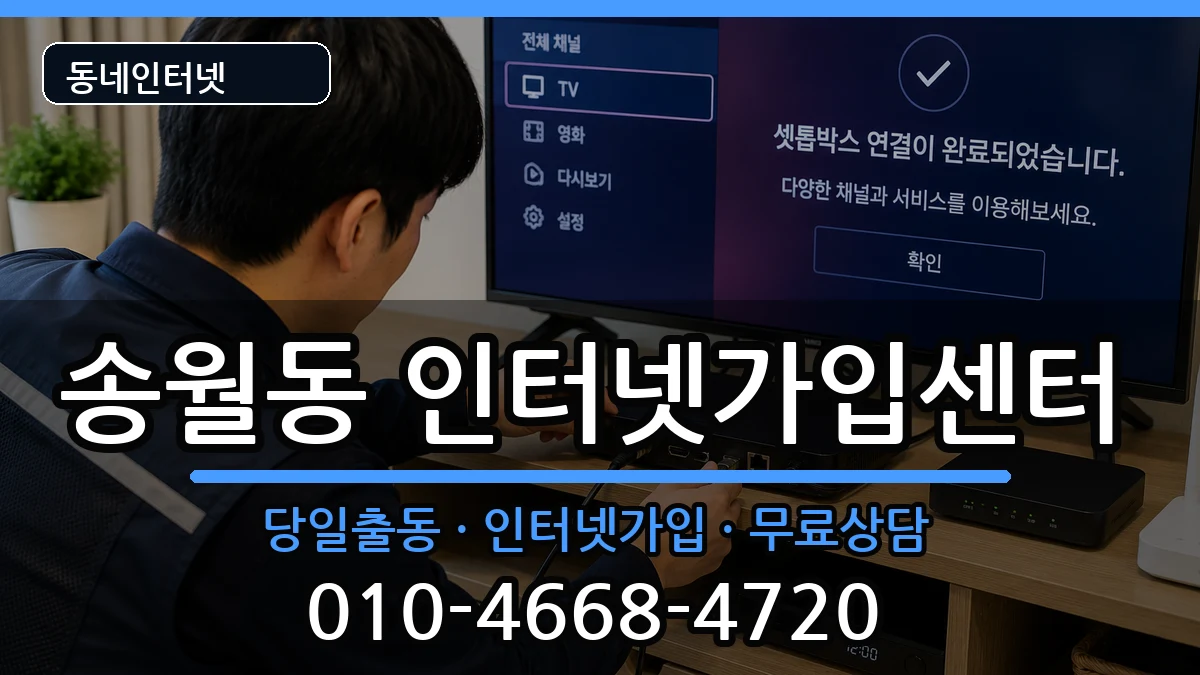 전라남도나주시송월동 인터넷설치 설치정보 처리 안내 이미지 1