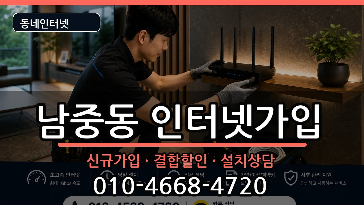 전북특별자치도익산시남중동  인터넷가입 절차형