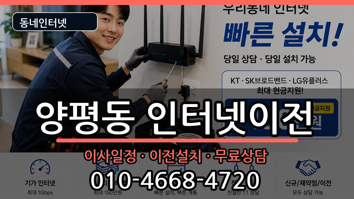 서울특별시영등포구양평동  기업인터넷 정보형