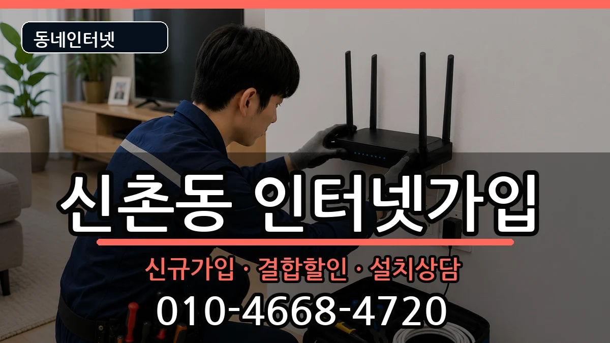 서울특별시서대문구신촌동 인터넷가입 인터넷 설치 안내 이미지 2