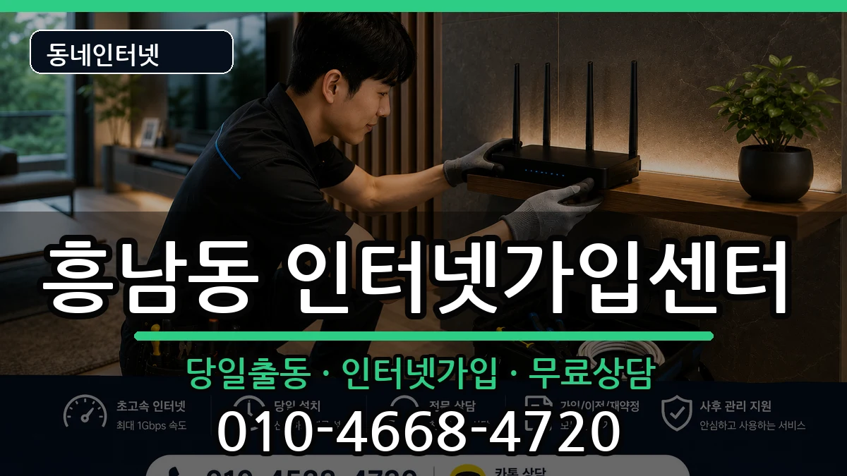 전북특별자치도군산시흥남동 인터넷설치 인터넷 설치 안내 이미지 1