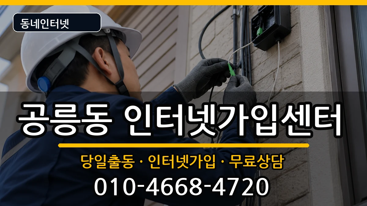 서울특별시노원구공릉동 인터넷설치 서울특별시노원구공릉동 인터넷설치 설치정보 처리 안내 이미지 2