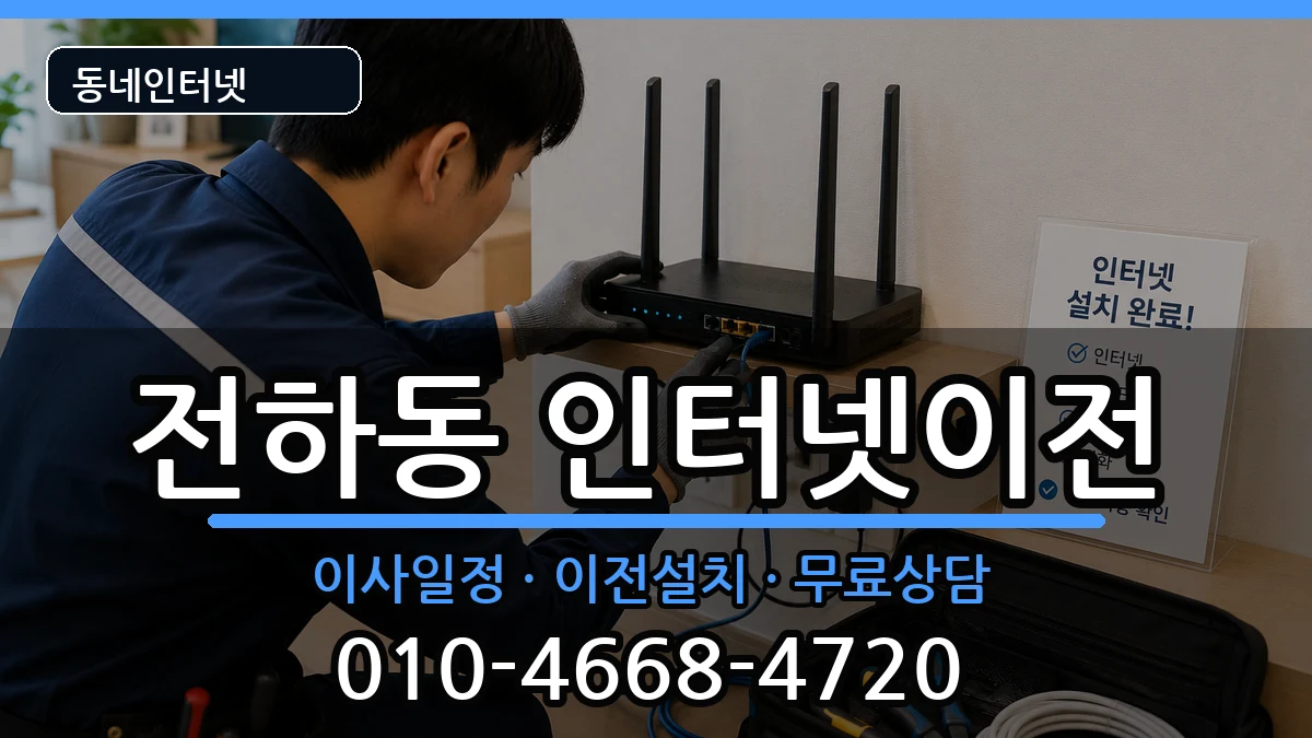 울산광역시동구전하동  인터넷이전 정보형