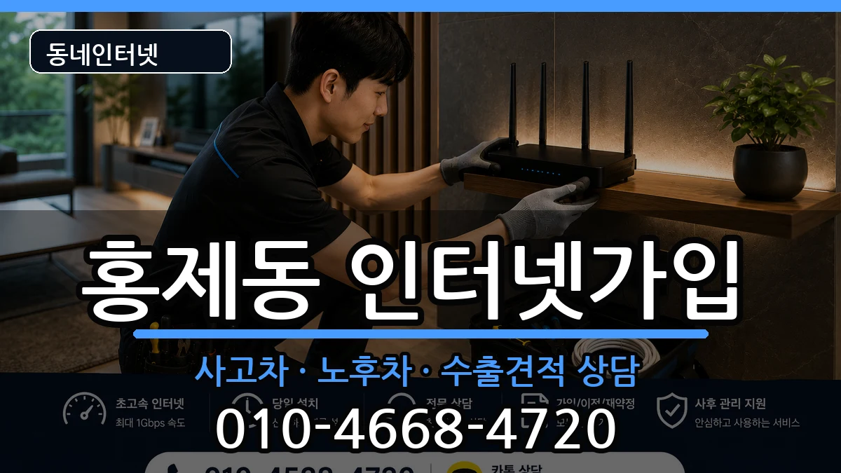 서울특별시서대문구홍제동  인터넷가입 절차형