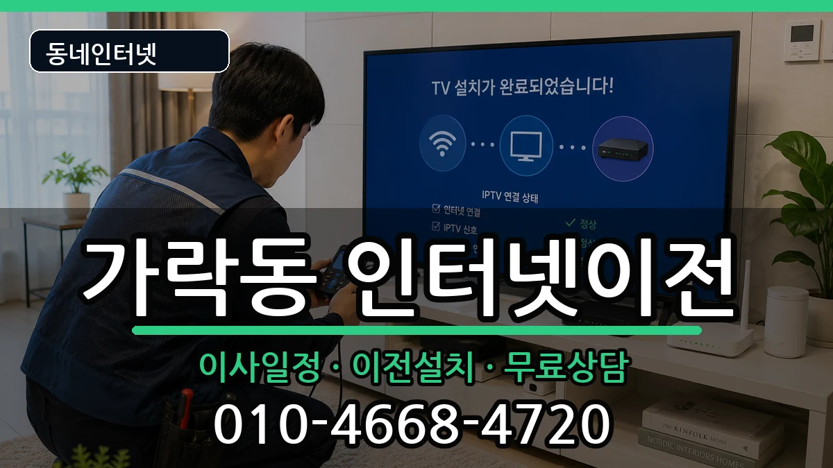 부산광역시강서구가락동 기업인터넷 인터넷 설치 안내 이미지 3