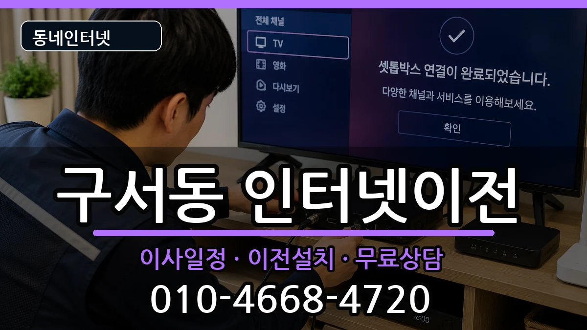 부산광역시금정구구서동  인터넷TV결합 질문형