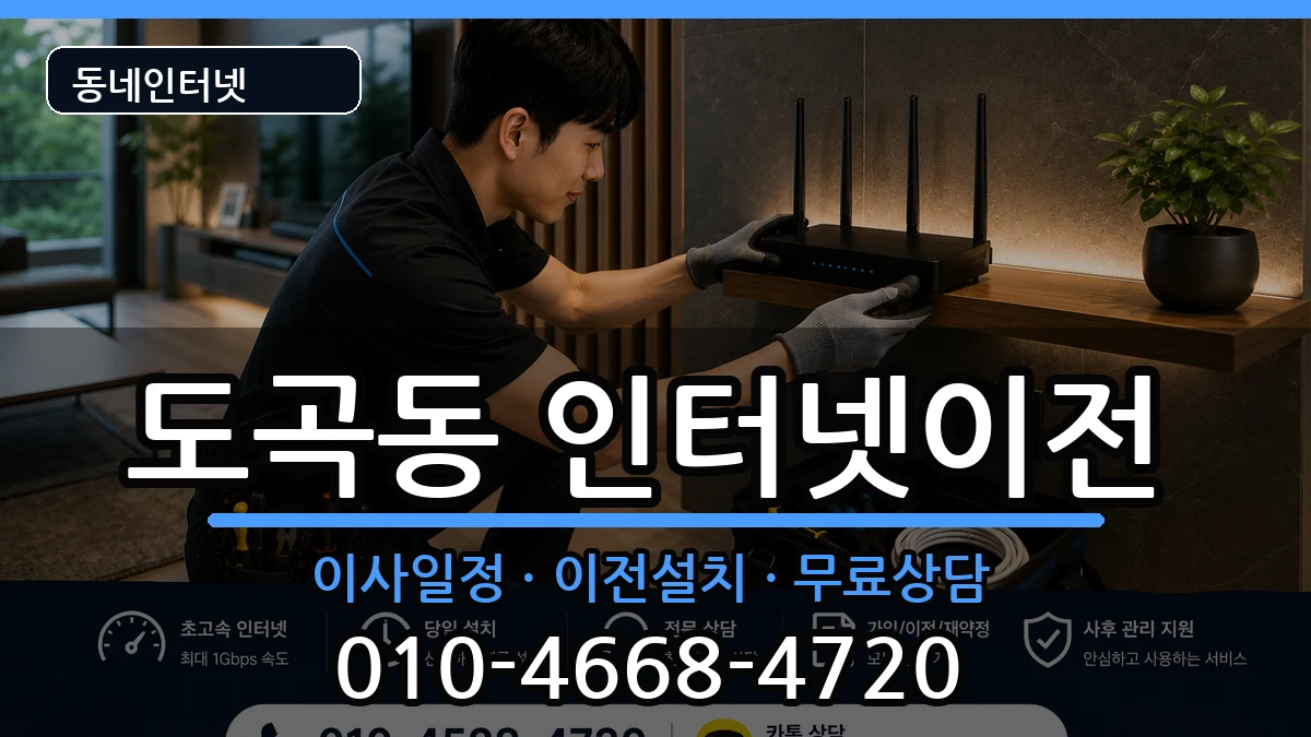 서울특별시강남구도곡동 인터넷TV결합 인터넷 설치 안내 이미지 2