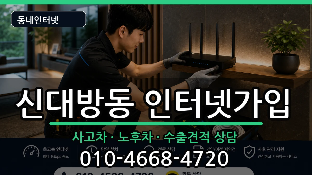 서울특별시동작구신대방동  인터넷가입 FAQ형