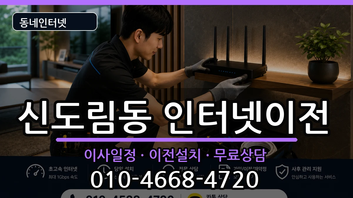 서울특별시구로구신도림동 인터넷이전 인터넷 설치 안내 이미지 3